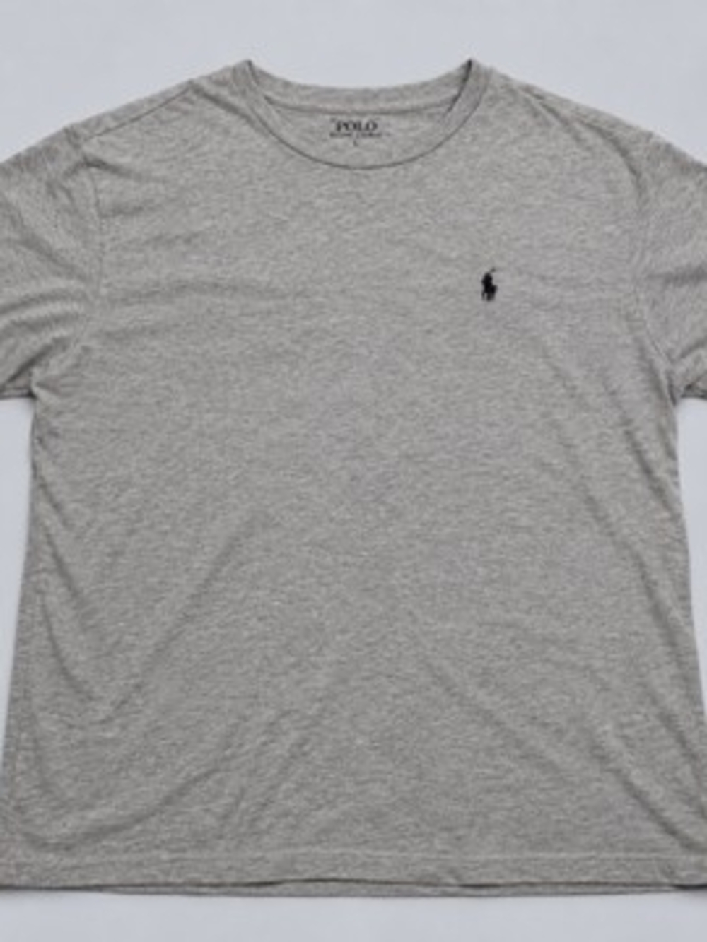 Polo by Ralph Lauren Mens Gray Crew Neck Short Sleeve T-Shirt